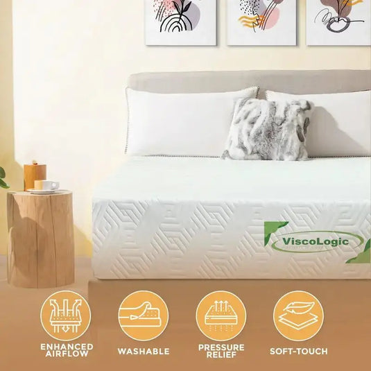 10 Inch Full Mattress Firm Support All Sleepers, Pressure Relief Mattress in a Box, CertiPUR-US® Certified Foam