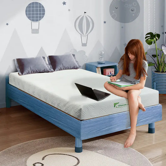 Comfort Twin Mattress, 6 Inch Reversible Foam Mattress, Medium Firm & Sleep Supportive, Removable Cover, CertiPUR-US® Certified, Twin/ Single